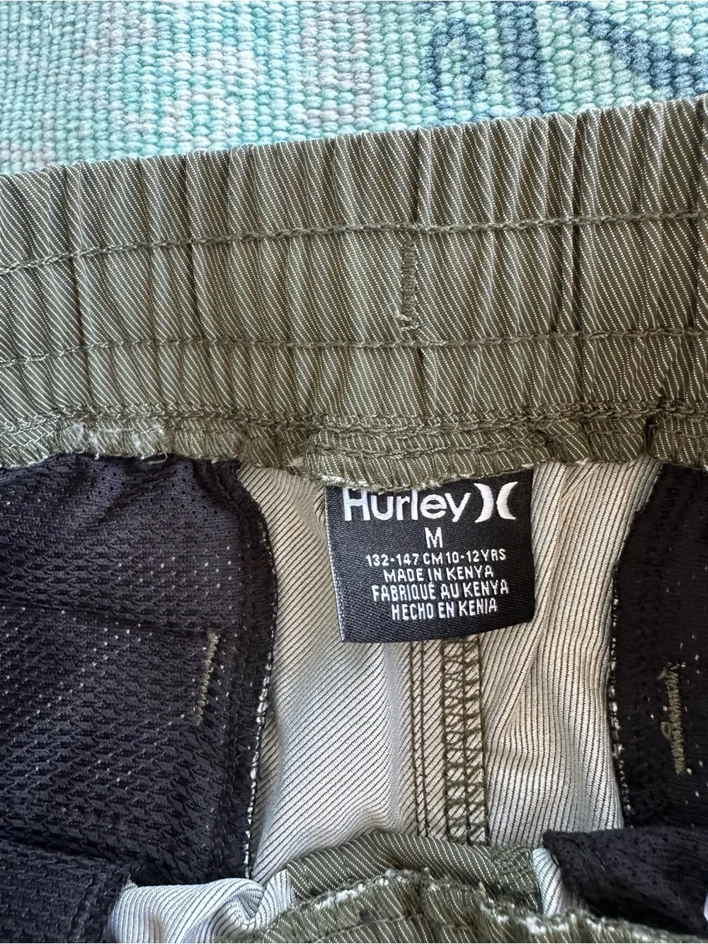 NWT Hurley Kids Olive Green 2-Way Stretch Joggers w/Elastic Waist Size Medium/10